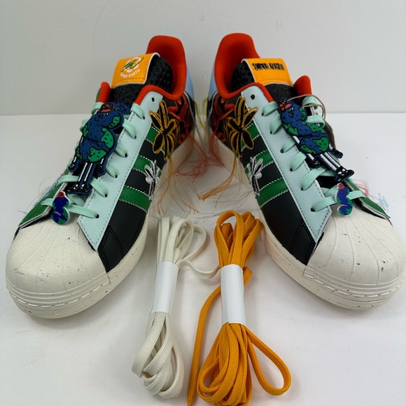 Mens Sean Wotherspoon x Adidas Superstar AEC Super Earth GX3823 Black US 11 - Picture 2 of 10